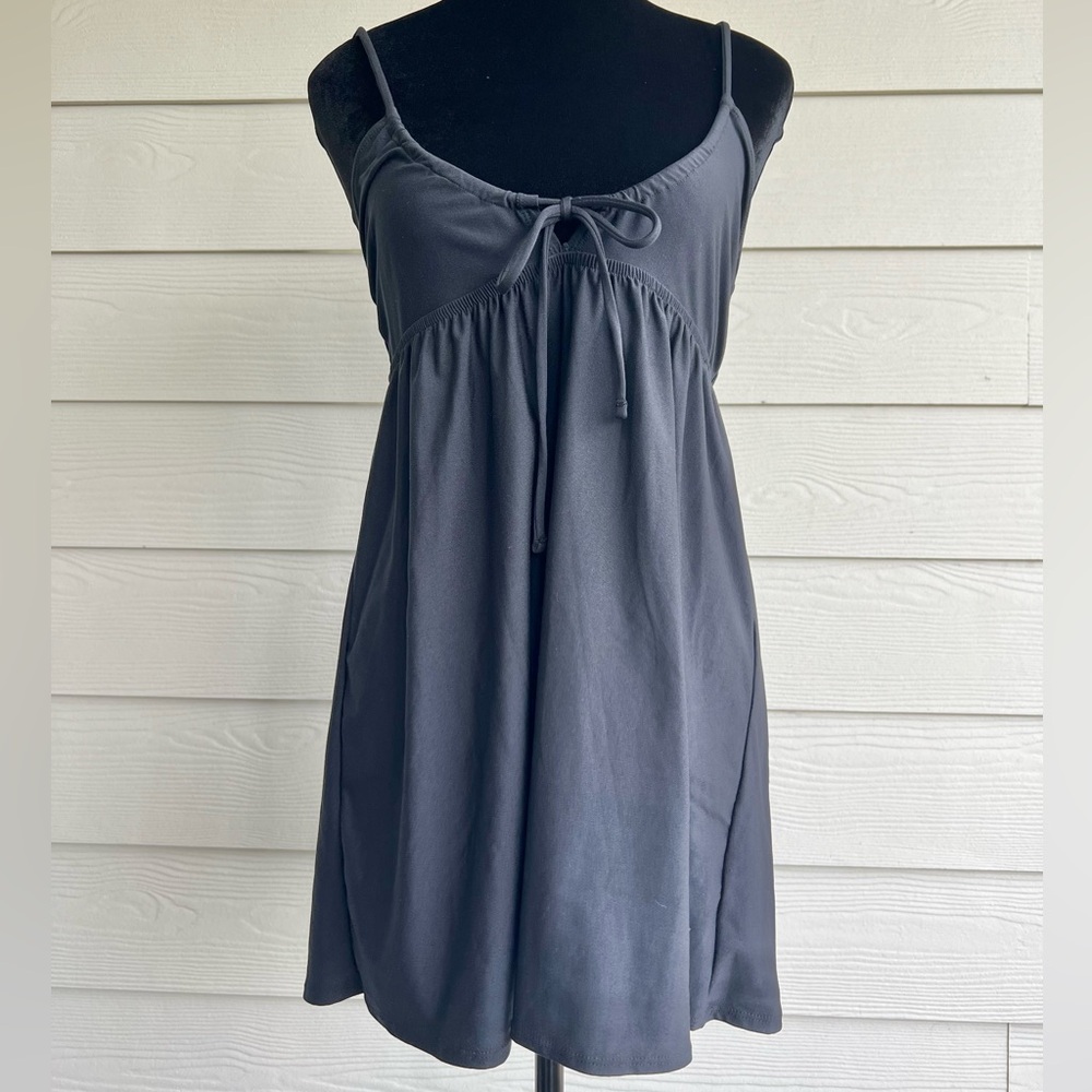 Salt + Cove Charcoal Gray Swim Coverup Dress